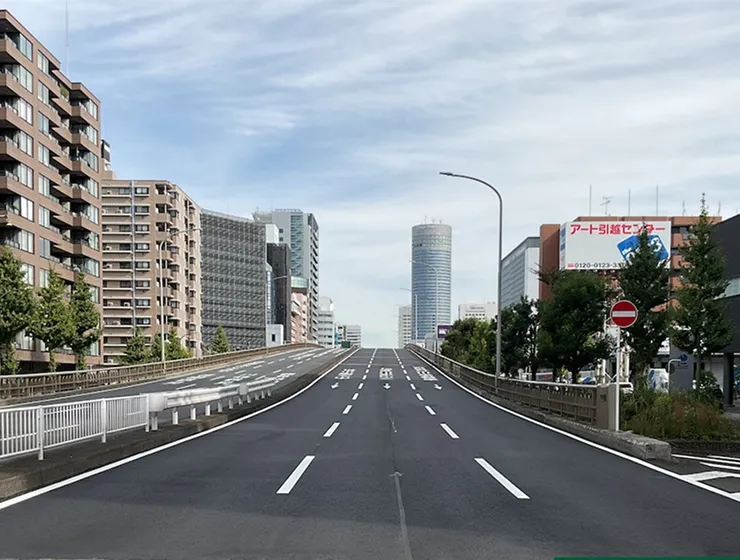 主要地方道環状2号線港北区新横浜二丁目地内舗装補修工事|施工後の様子