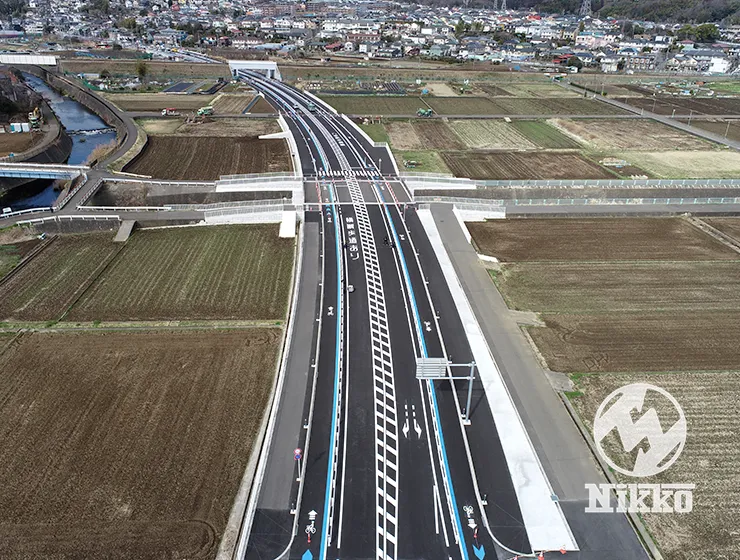 県道川崎町田（恩田地区）道路改良工事（その9）｜施工後の様子